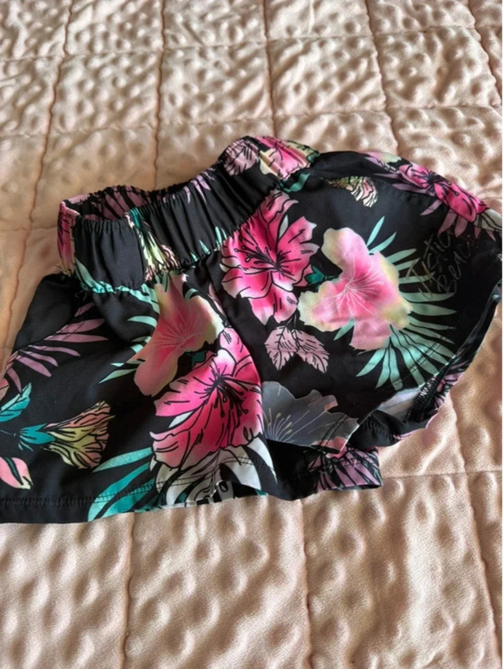 Justice Girls Tropical Floral Print Swimsuit Bottom or Board Shorts